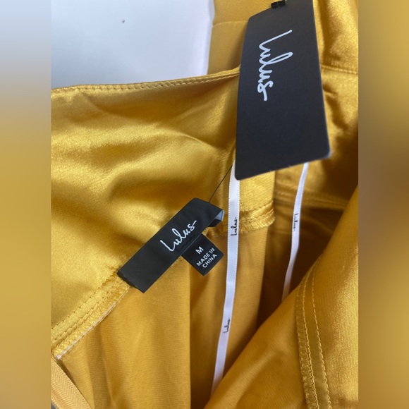 Lulu’s Dreamy Romance Mustard Yellow Backless Maxi Dress - Picture 7 of 7